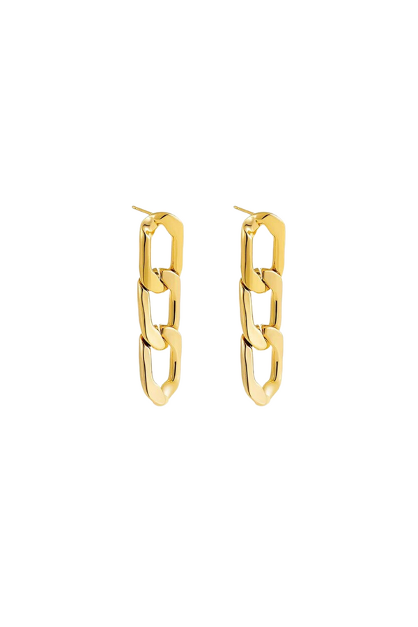 Link Chains Earrings in Gold