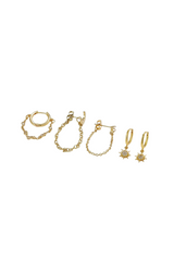 Celestial Earrings Set in Gold (Single or Set)